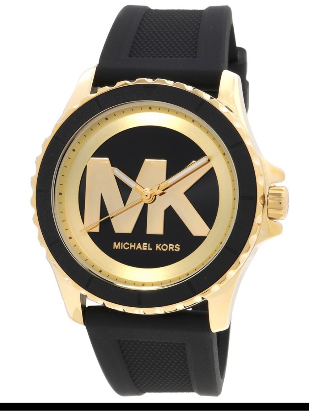 Michael Kors Gold and Black Logo Men's Watch